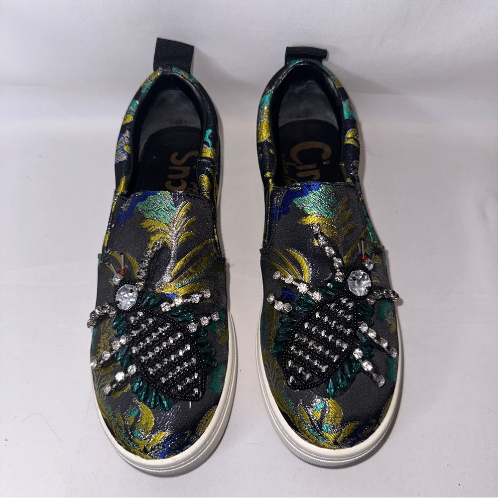 Circus by Sam Edelman Sinclair Critter Platform Jacquard Slip-On Sneaker Size 7